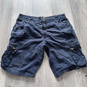 Sunday work clothes navy Blue Cargo Shorts SIZE L